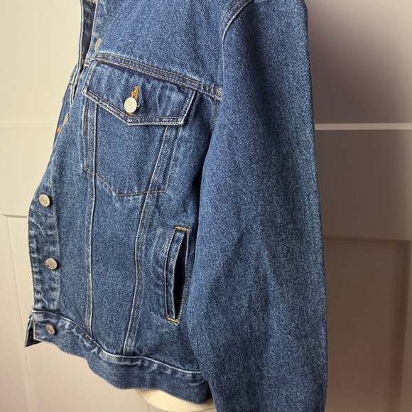 Vintage Bill Blass jeans 100% cotton Jean jacket front pocket medium blue wash - Picture 5 of 11